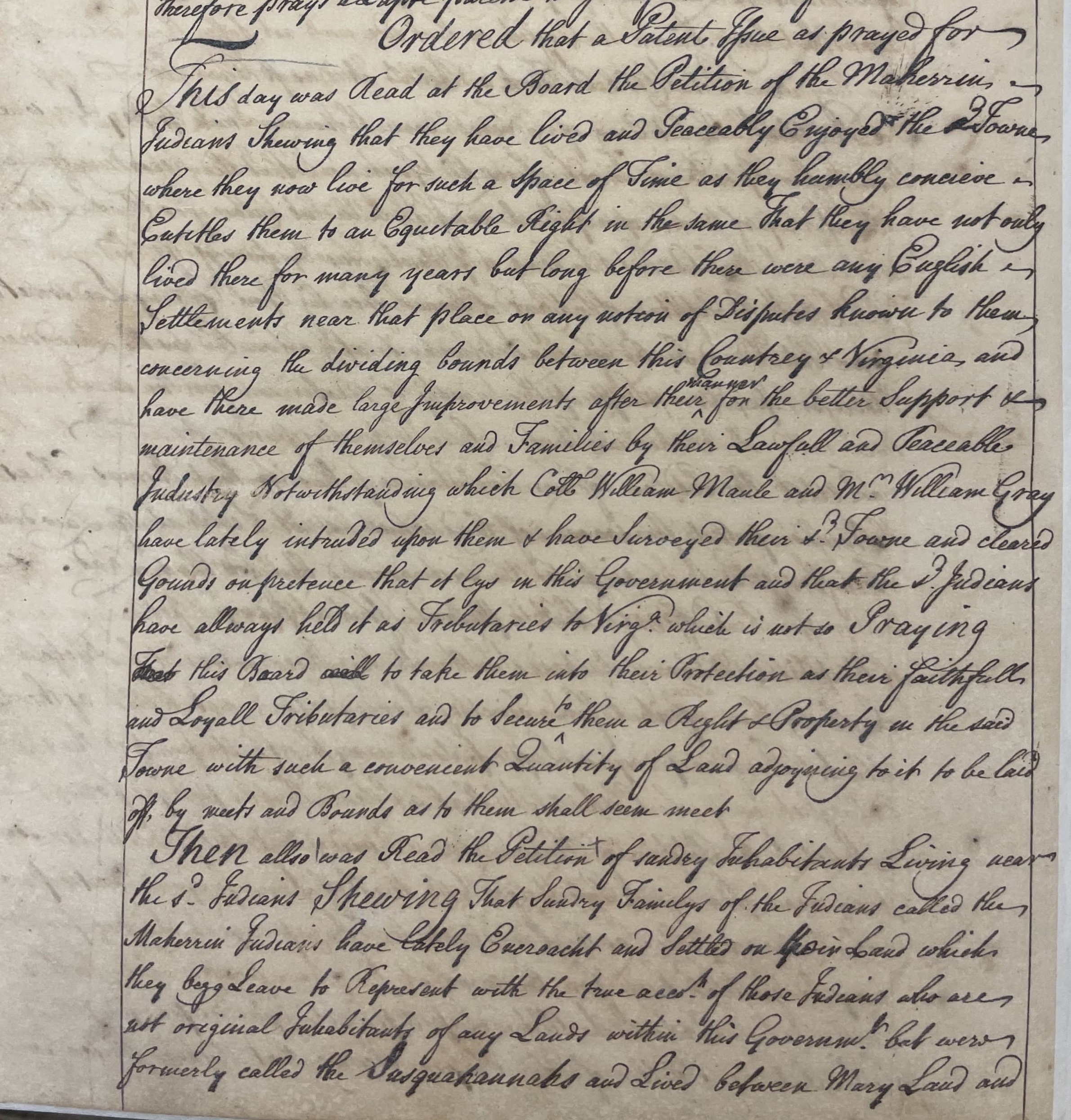 Minutes of the North Carolina Council, 28 October 1726, page 2