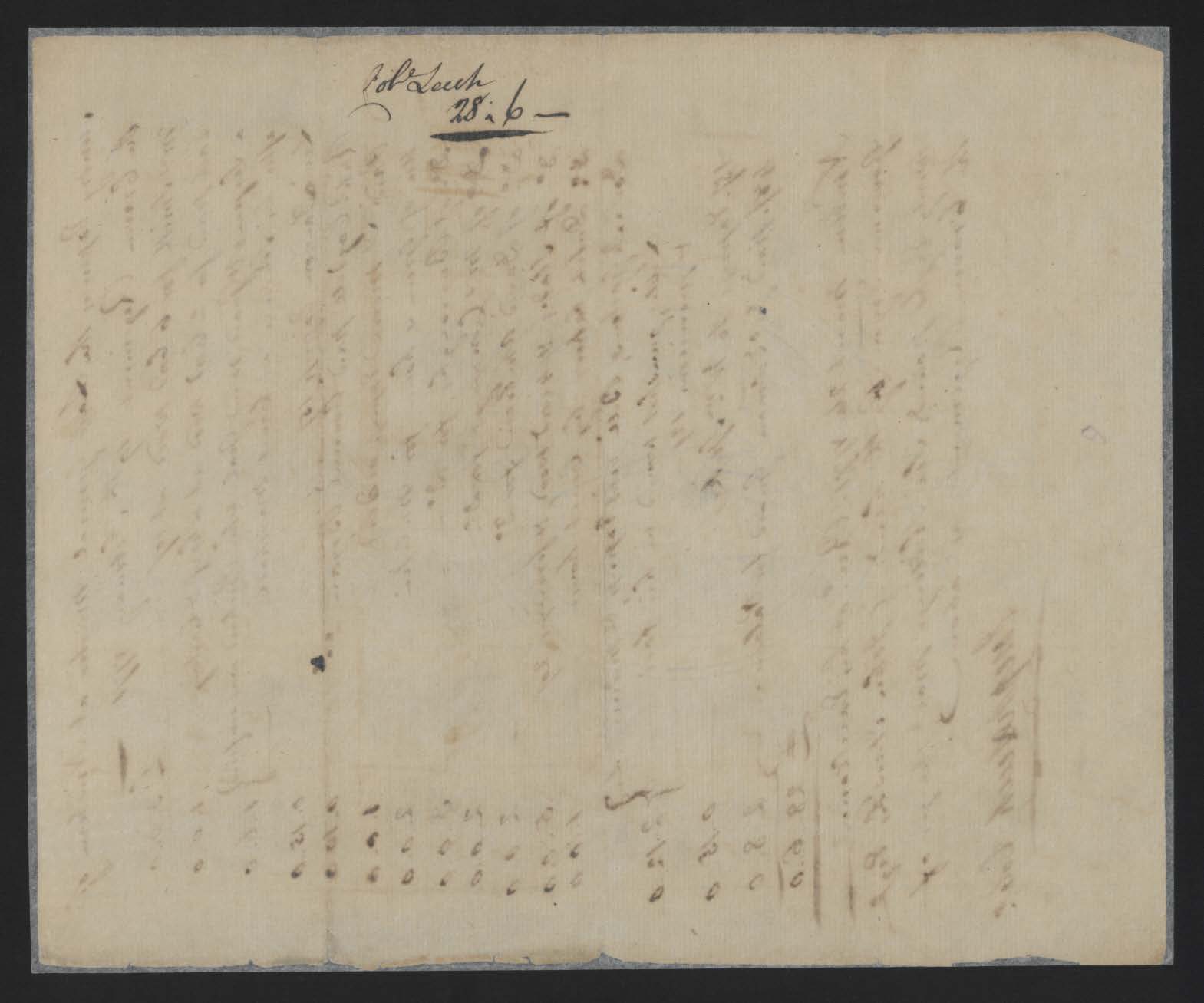 Payments from Joseph Leech on Behalf of the Craven Regiment, 19 February 1771, page 2.