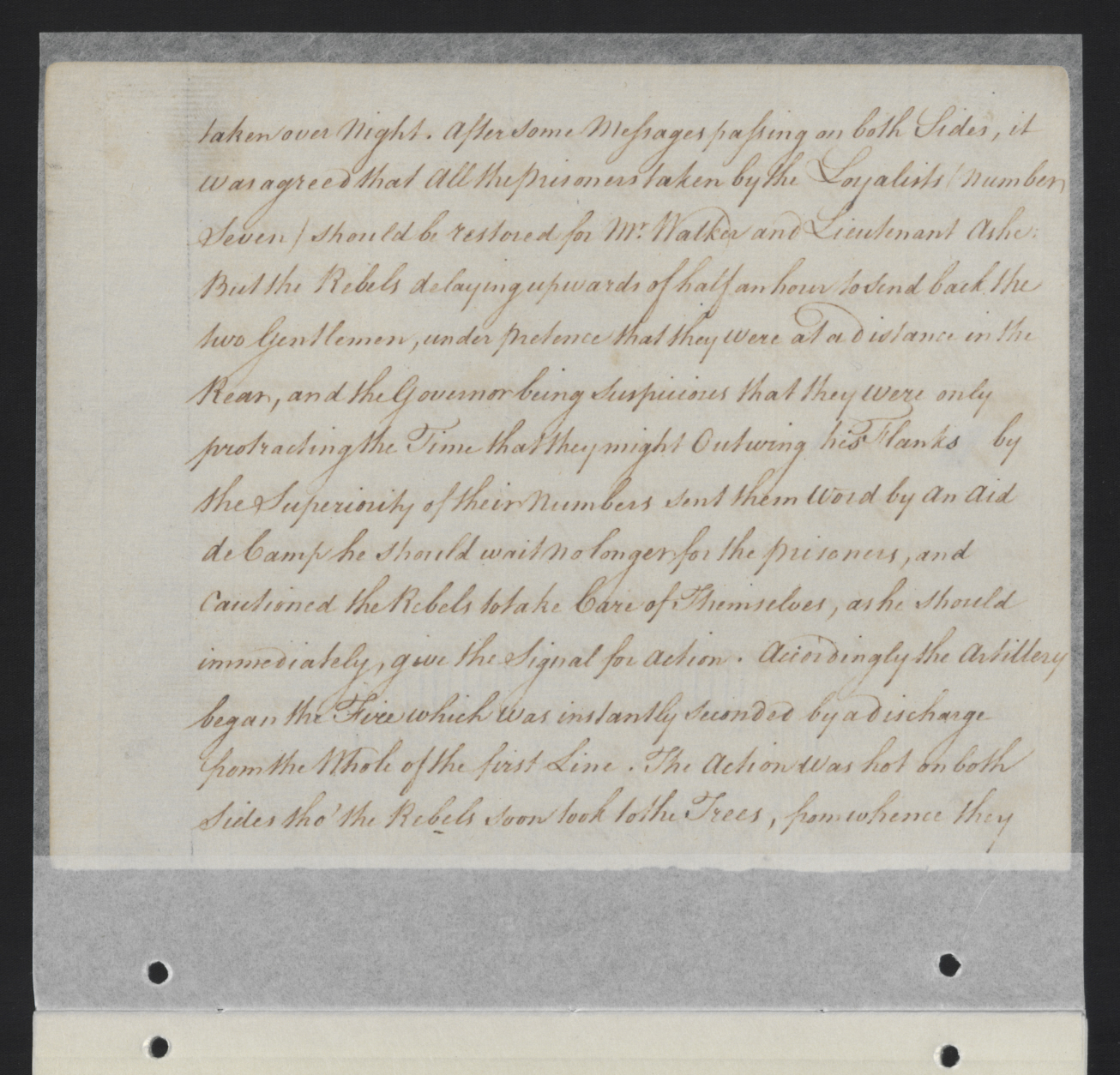 Journal Entry from William Tryon on the Expedition Against the Regulators, 16 May 1771, page 4.