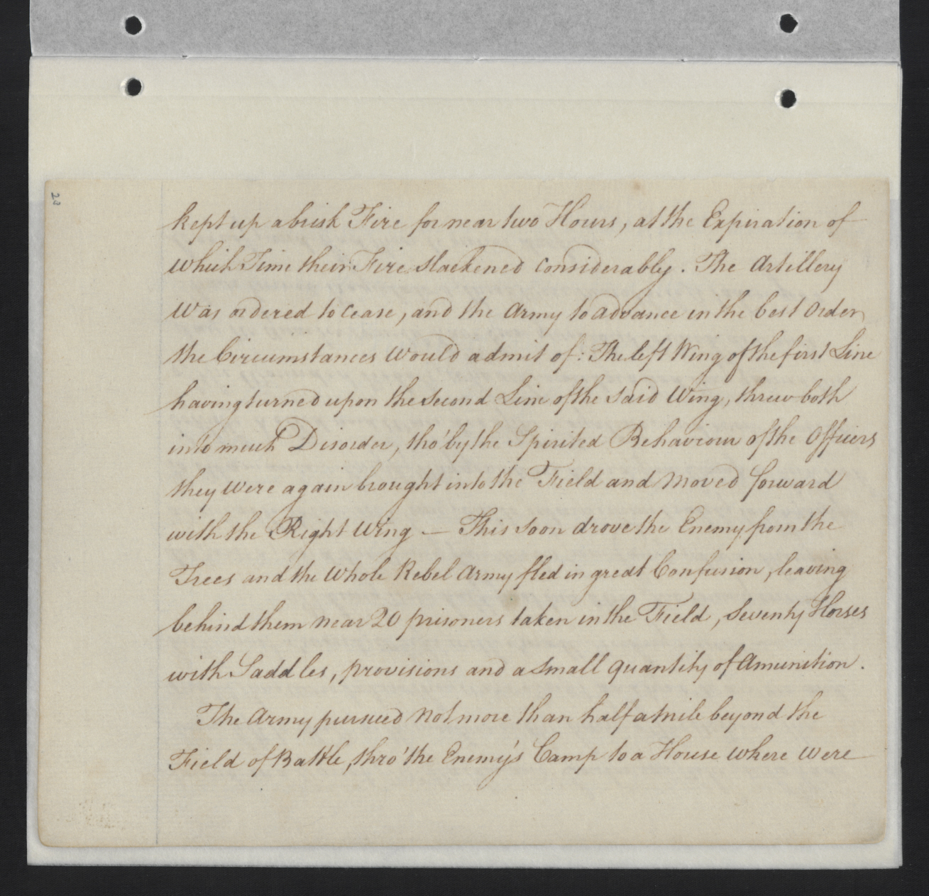 Journal Entry from William Tryon on the Expedition Against the Regulators, 16 May 1771, page 5.