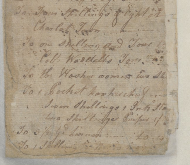 Excerpt of Hugh Waddell's Orderly Book, circa May-June 1771
