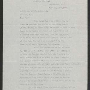 Letter from Lacy D. Wharton to Laurence W. Young, February 12, 1918, page 1