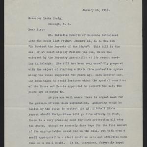 Letter from Holmes to Craig, January 25, 1915, page 1