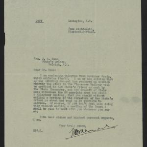 Letter from Varner to Mann, June 18, 1915