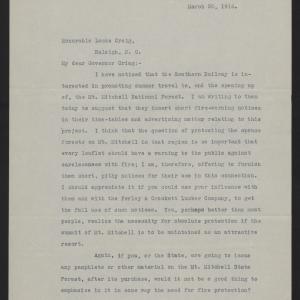 Letter from Holmes to Craig, March 30, 1916, page 1