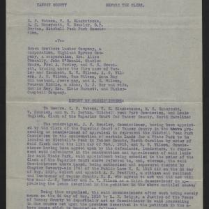 Report of the Mitchell Peak Park Commission, 10 July 1916, page 1