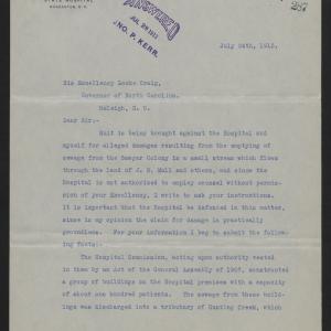 Letter from McCampbell to Craig, July 24, 1913, page 1