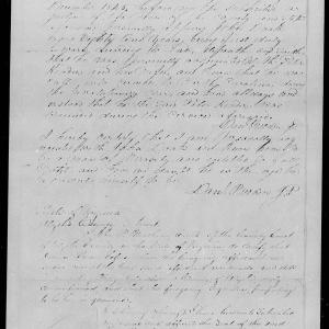 Affidavit of John Doak in support of a Pension Claim for Peter and Margaret Kinder, 8 December 1845