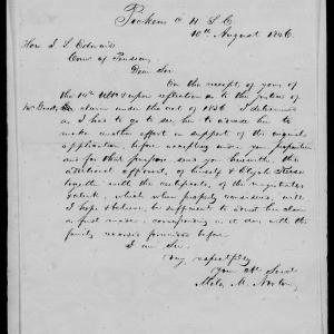 Letter from Miles M. Norton to James L. Edwards, 10 August 1846