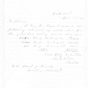 Letter from James W. Wilson to Zebulon B. Vance, 1 April 1878