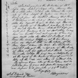 Letter from Adam Ferguson to James L. Edwards, 18 October 1845