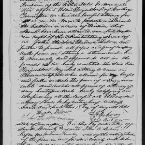 Declaration of Heirs of Rachel Debow to the U.S. Pension Office, 18 August 1851