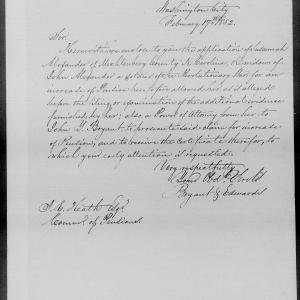 Letter from Bryant and Edwards to James Ewell Heath, 17 February 1852