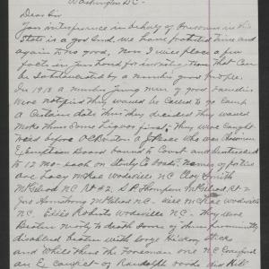 Letter from Dulls to Dudding, April 14, 1919, page 1