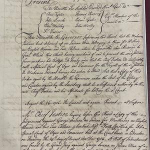 Minutes of the North Carolina Council, 25-26 August 1726